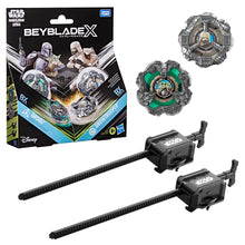 Carica l'immagine nel visualizzatore di Gallery, Hasbro Beyblade X in collaborazione con Star Wars, Grogu vs Snowtrooper, 2 trottole da Battaglia di Takara Tomy, 2 lanci