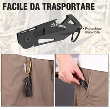 Carica l'immagine nel visualizzatore di Gallery, FLISSA Coltellino Tascabile Mini Nero, 6,5cm Coltello Pieghevole EDC