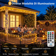 Carica l'immagine nel visualizzatore di Gallery, Luci Albero di Natale Esterno Bianco Caldo, 30M 230 LED Catena Luminosa