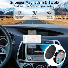 Carica l'immagine nel visualizzatore di Gallery, MOSUO Supporto Cellulare Auto Magnetico, (2 Pezzi) Magnete Auto Cellulare 4 Piastre Metalliche Supporto Magnetico Cellul
