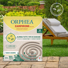 Carica l'immagine nel visualizzatore di Gallery, Orphea, Spirali ad Azione Insetticida e Zanzaricida, Adatto per Ambienti Aperti e Semiaperti, in Fibre 100% vegetali, Ef