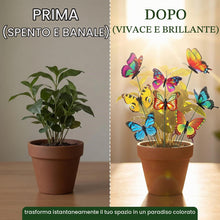 Carica l'immagine nel visualizzatore di Gallery, 50 Pezzi Farfalle Decorative da Giardino 6cm, Farfalle 3D in PVC Impermeabili, Ornamenti per Vasi, Piante e Fiori, Decor