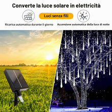 Carica l'immagine nel visualizzatore di Gallery, Solari Luci Della Pioggia di Meteore, 11.8 Inch 10 Tubi Impermeabili Catena Luminosa Luci LED Fairy String Lights per Gi
