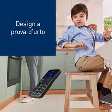 Carica l'immagine nel visualizzatore di Gallery, Panasonic KX-TU110 sbloccato, 0GB, Cellulare Facilitato, Ampio Display a Colori, Dual SIM, Chiamate Prioritarie a Mani L