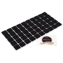 Carica l'immagine nel visualizzatore di Gallery, Adsamm® / 50 x feltrini autoadesivi/Nero / 20x20 mm/Quadrato/piedini per mobili in feltro da 3.5 mm di spessore/pad prot