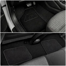 Carica l'immagine nel visualizzatore di Gallery, Tappetini auto universali, confezione da 4 pezzi (2 anteriori + 2 posteriori), tappetini auto in moquette, tappetino ant