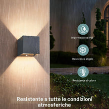 Carica l'immagine nel visualizzatore di Gallery, Lampada da Esterno LED con Sensore di Movimento, Applique da Parete IP65 per Interno/Esterno con Lampadina G9 Sostituibi