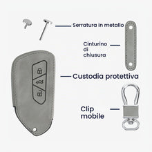 Carica l'immagine nel visualizzatore di Gallery, kwmobile Custodia Compatibile con VW Golf 8 con 3 tasti - Cover Chiavi Auto Protezione Copri Telecomando - Copertina Cop