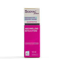 Carica l'immagine nel visualizzatore di Gallery, Sodyal Protect - Decongestionante e Lubrificante. Gocce oculari con Acido ialuronico, Ginkgo biloba ed Hamamelis. Protez