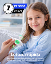 Carica l'immagine nel visualizzatore di Gallery, Termometro digitale per adulti e bambini, misurazione 7S con grande LCD