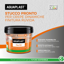 Carica l'immagine nel visualizzatore di Gallery, Aguaplast Dynamic Stucco Elastico Anticrepe per Fessure Dinamiche – Riempitivo Flessibile per Interni ed Esterni, Ideale
