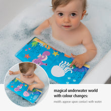 Carica l'immagine nel visualizzatore di Gallery, Reer MyHappyBath Book - Libro da bagno magico con cambio di colore e funzione sonoro, Multicolore