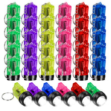 Carica l'immagine nel visualizzatore di Gallery, LURICO 30 Pezzi Mini Torcia LED Portachiavi, 4cm Piccola Torcia LED Mini Lampada a Mano per Bambini Colorato Torcia Gioc