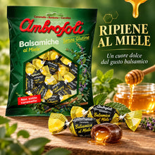 Carica l'immagine nel visualizzatore di Gallery, Ambrosoli Caramelle Balsamiche al Miele, 135g