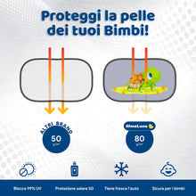 Carica l'immagine nel visualizzatore di Gallery, Tendine Parasole Auto Bambini - Protezione Solare 99% Dai Raggi UV - 2 Pezzi 51x31 cm 80g/m2 - Accessori Macchina Per In