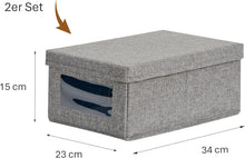Carica l'immagine nel visualizzatore di Gallery, LOVE IT STORE IT Premium Scatola Porta Scarpe, Grigio, 2 Pezzi