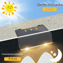 Carica l'immagine nel visualizzatore di Gallery, Liyade 4 Pezzi Lampade Solari da Esterno, 3 Temperature, IP65 Impermeabili