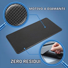 Carica l'immagine nel visualizzatore di Gallery, Tappetino Antiscivolo Auto per Cruscotto 27.2x15cm, Tappetino in Silicone con Trama a Diamante, Copri Cruscotto Universa