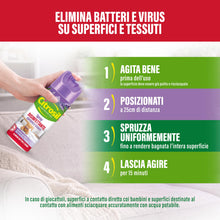 Carica l'immagine nel visualizzatore di Gallery, Citrosil Disinfettante Spray Superfici e Tessuti, essenze di lavanda, 300ml