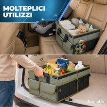 Carica l'immagine nel visualizzatore di Gallery, Organizer Bagagliaio Auto Pieghevole Antiscivolo Verde