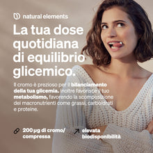 Carica l'immagine nel visualizzatore di Gallery, Cromo (picolinato di cromo) – alto dosaggio di 200 μg di cromo per compressa – 365 compresse – vegano, senza additivi in