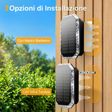 Carica l'immagine nel visualizzatore di Gallery, Lampada Solare da Esterno Alto e Basso, Applique Solare 3 Modalità IP65 Impermeabile, Faretti Lampade Luci Solari da Est