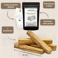 Carica l'immagine nel visualizzatore di Gallery, Palo Santo Purificazione – 5 Stick + Guida Digitale al Rituale | Palo Santo Originale | Raccolta Etica dal Perù | Legno 