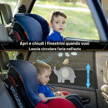 Carica l'immagine nel visualizzatore di Gallery, Tendine Parasole Auto Bambini, 2 Pezzi Parasole Auto Bambini per Finestrino Laterale, Parasole Auto Bambini Anti-UV e An