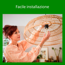 Carica l'immagine nel visualizzatore di Gallery, PHILIPS LED Lampadina Goccia Smerigliata Classe A Ultra Efficiente, 3 Pezzi, 60W, E27, Luce Bianca Calda
