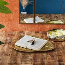 Carica l'immagine nel visualizzatore di Gallery, HOME DECO FACTORY Svuotatasche Foglia Dorata Chiavi e Gioielli Oro
