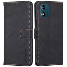 Carica l'immagine nel visualizzatore di Gallery, XINYEXIN Cover per Motorola Moto E13, Custodia Pelle Portafoglio [Blocco RFID][Slot per Schede][Cavalletto] Antiurto Fol