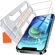 Carica l'immagine nel visualizzatore di Gallery, Tentoki 2 Pezzi Pellicola per iPhone 12 / iPhone 12 Pro (6,1''),Vetro Temperato compatibile con Face ID, Copertura compl