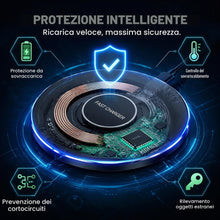 Carica l'immagine nel visualizzatore di Gallery, Caricatore Wireless, 15W Wireless Charger