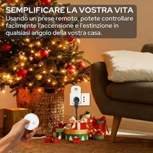 Carica l'immagine nel visualizzatore di Gallery, LoraTap Presa Telecomandata con Telecomando, Spina Elettrica con Interruttore Senza Fili 200m Controllo Remoto On/Off pe