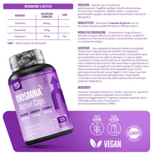 Carica l'immagine nel visualizzatore di Gallery, SainzClap® Integratore Triade Diosmina Esperidina Vitamina C, 120 Capsule