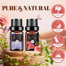 Carica l'immagine nel visualizzatore di Gallery, AESHORY Floreali Oli Essenziali per Diffusori 6 x 10ML, Set di Olio Essenziale di Aromaterapia Naturale al 100% per Mass