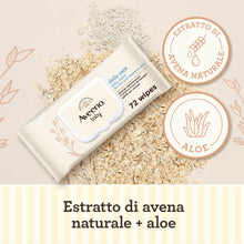 Carica l'immagine nel visualizzatore di Gallery, Aveeno Baby Daily Care Salviettine umidificate, Per pelli secche, 72 pezzi