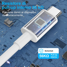 Carica l'immagine nel visualizzatore di Gallery, 120W Cavo USB Type-C per Xiaomi 17 15 14T 13T Pro 12 11T Pad 7, 2M