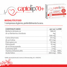 Carica l'immagine nel visualizzatore di Gallery, CHEMIST’S RESEARCH CAPTOLIP 70+ (1+1 Omaggio) | Mantiene Livelli Normali di Colesterolo e Trigliceridi, Supporta Funzion