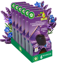 Carica l'immagine nel visualizzatore di Gallery, Airwick Ricariche per Diffusore di Oli Essenziali Armonia Istantanea, Confezione da 6 alla Fragranza di Lavanda Rilassan