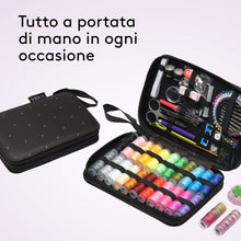 Carica l'immagine nel visualizzatore di Gallery, VIOLA, Zig Zag Kit Cucito Premium, 178 Accessori per Cucire, Set Cucito da Viaggio Completo, Astuccio per Orlo e Rammend