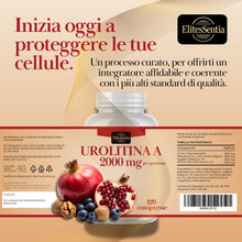 Carica l'immagine nel visualizzatore di Gallery, ElitesSentia Urolitina A Integratore: 120 Compresse Per Due Mesi Di Scorta -2000 mg Con Estratto Di Melograno, Juglans R