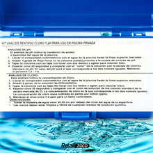 Carica l'immagine nel visualizzatore di Gallery, Kit di ricambio per test cloro e pH, flacone liquido fenolo e oto in gocce, accessori base per piscina, adatto a qualsia