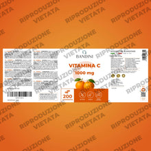 Carica l'immagine nel visualizzatore di Gallery, Bandini® Vitamina C 1.000mg 200 Compresse (+6 Mesi) | Sistema Immunitario