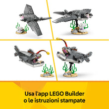 Carica l'immagine nel visualizzatore di Gallery, LEGO Creator 3 in 1 Squalo con scrigno del tesoro 31381