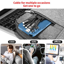 Carica l'immagine nel visualizzatore di Gallery, tigratigro Multi Cavo di Ricarica, 3 in 1 Multiplo Cavetto [1.2M] Multiplo Cavetto con 3 Cavo Nylon USB Tipo C, con Adat