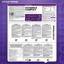 Carica l'immagine nel visualizzatore di Gallery, Vitamina B Complex Alto Dosaggio, 180 Compresse Vitamine Gruppo B di Biotina, Tiamina B1, Riboflavina B2, Vitamina B3 Ni
