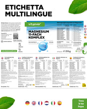Carica l'immagine nel visualizzatore di Gallery, vit4ever Complesso di Magnesio - 240 Capsule - Alto dosaggio - Lab Testato