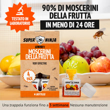 Carica l'immagine nel visualizzatore di Gallery, Super Ninja Trappola per Moscerini della Frutta da Interno, 4 Pezzi