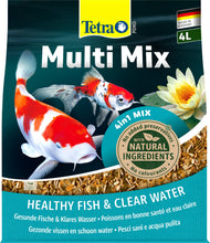 Carica l'immagine nel visualizzatore di Gallery, Tetra Pond Multi Mix 4 L Mangime per Pesci, Composto da 4 Diversi Tipi di Cibo (Cibo in Scaglie, Bastoncini, Gammarus, W
